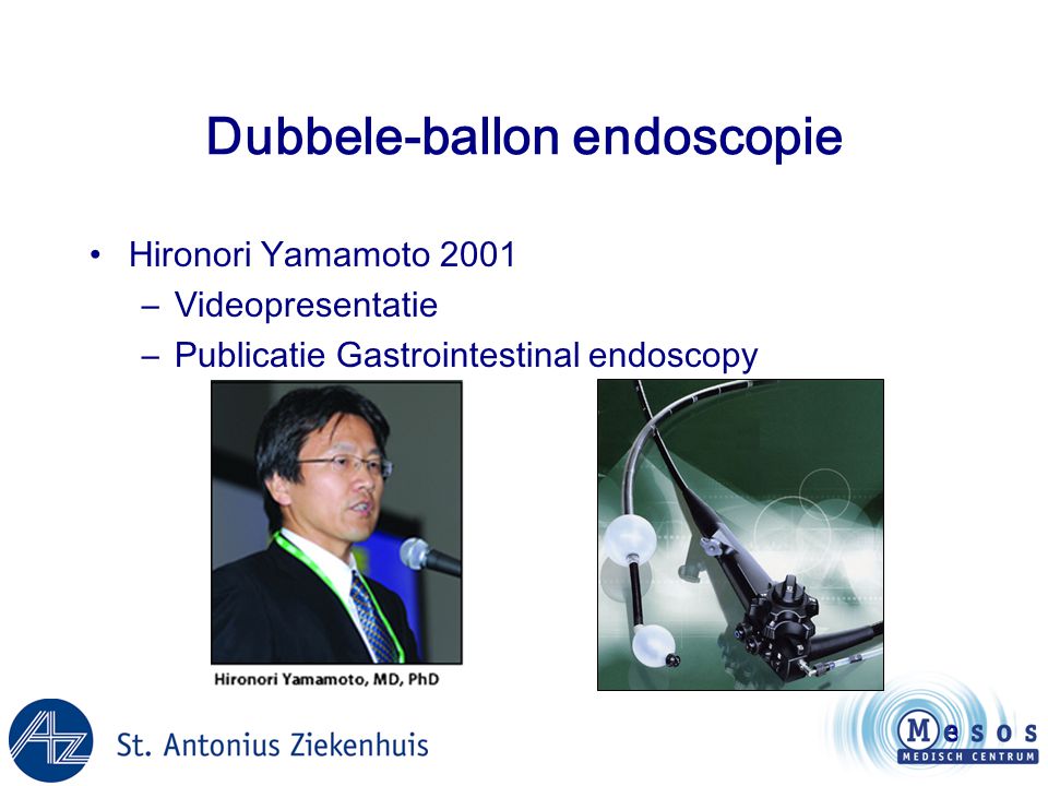 Dubbele-ballon endoscopie
