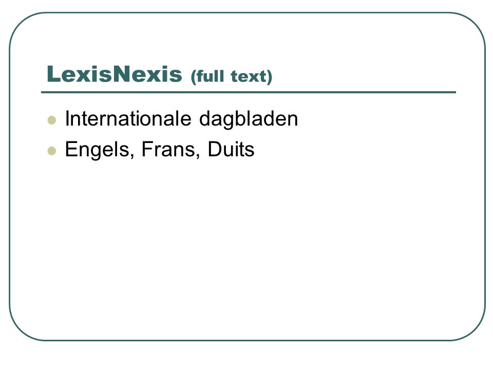 LexisNexis (full text)