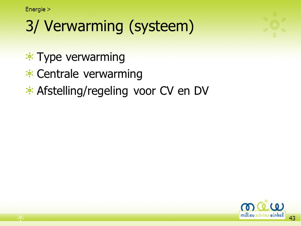 3/ Verwarming (systeem)