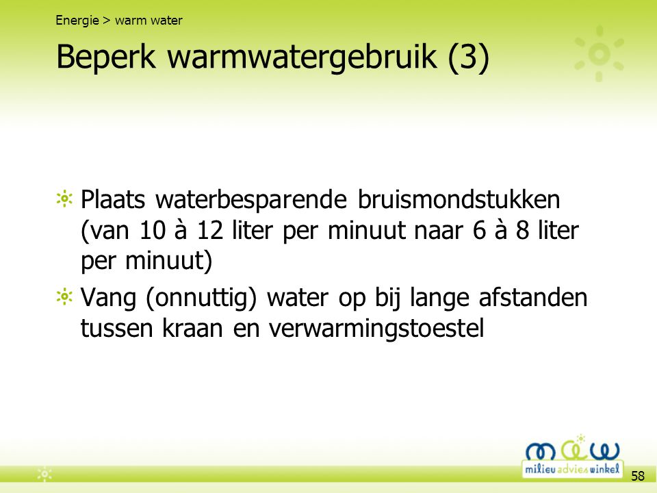 Beperk warmwatergebruik (3)