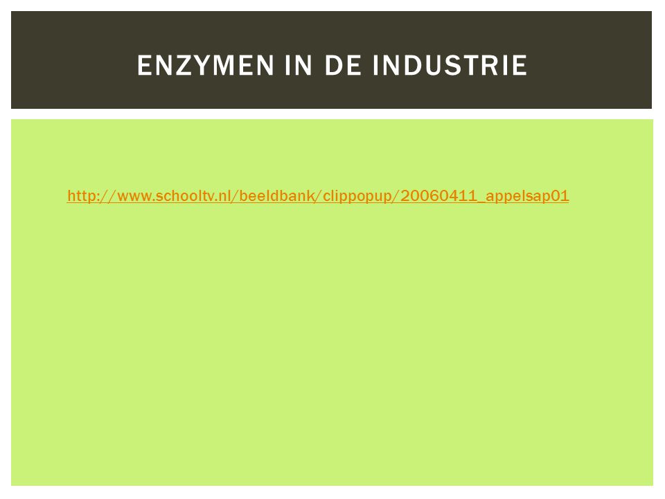 Enzymen in de industrie