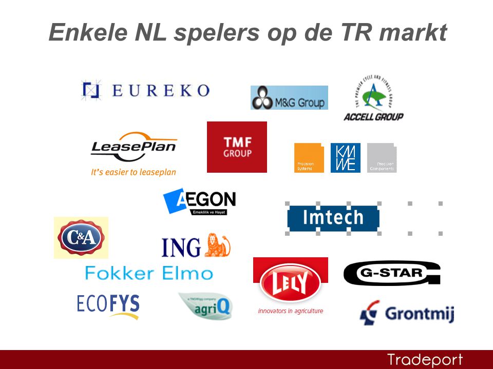 Enkele NL spelers op de TR markt