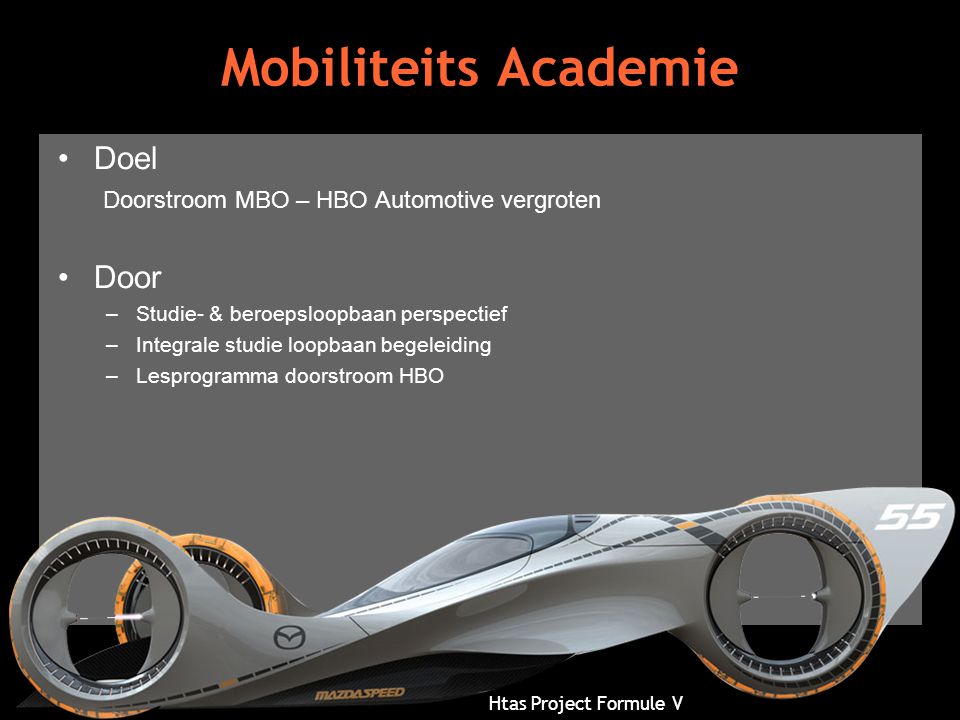 Mobiliteits Academie Doel Doorstroom MBO – HBO Automotive vergroten