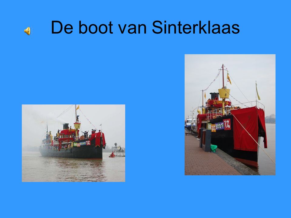 De boot van Sinterklaas