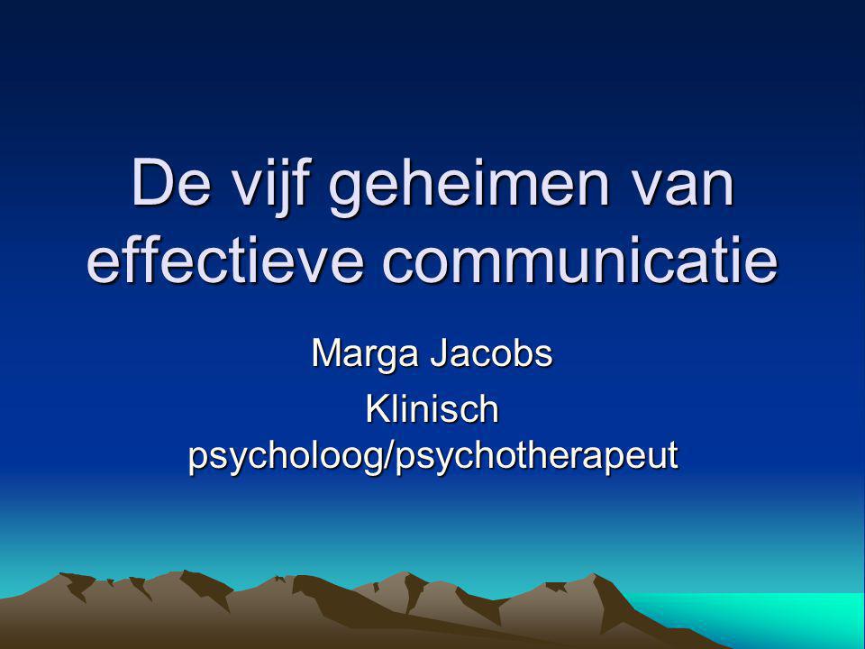 De vijf geheimen van effectieve communicatie