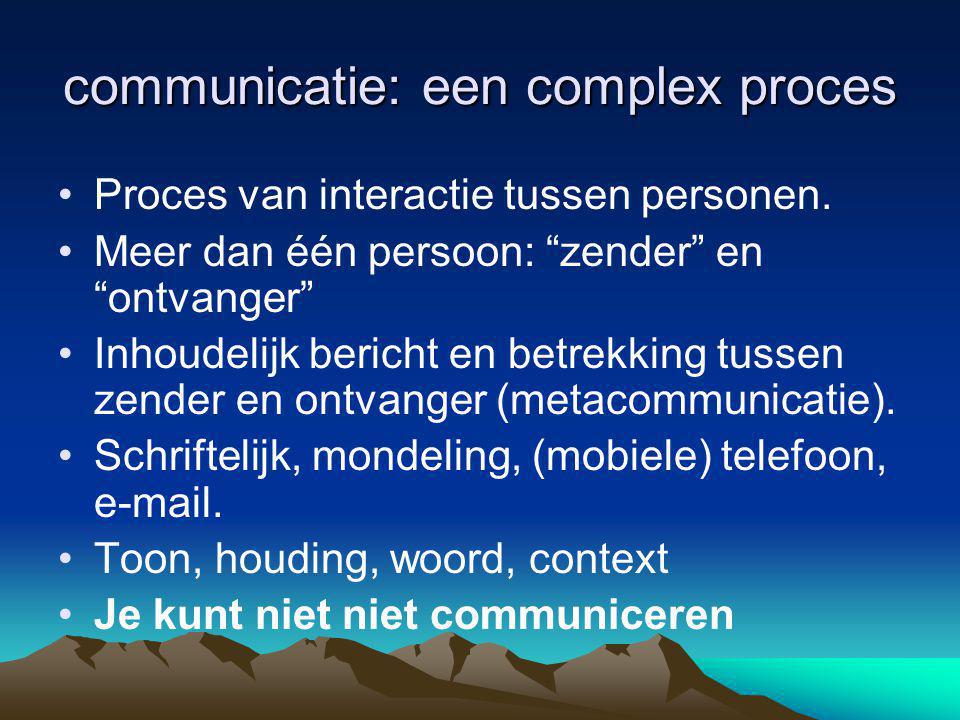 communicatie: een complex proces