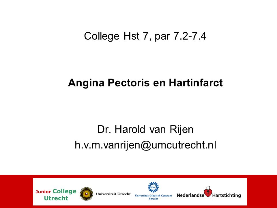 Angina Pectoris en Hartinfarct
