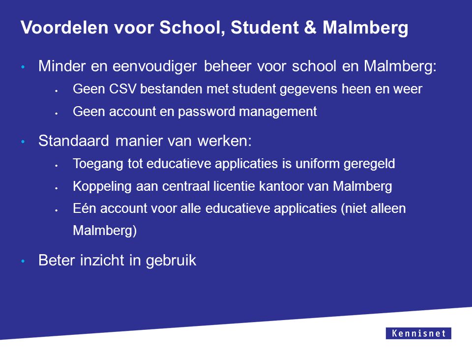 Voordelen voor School, Student & Malmberg
