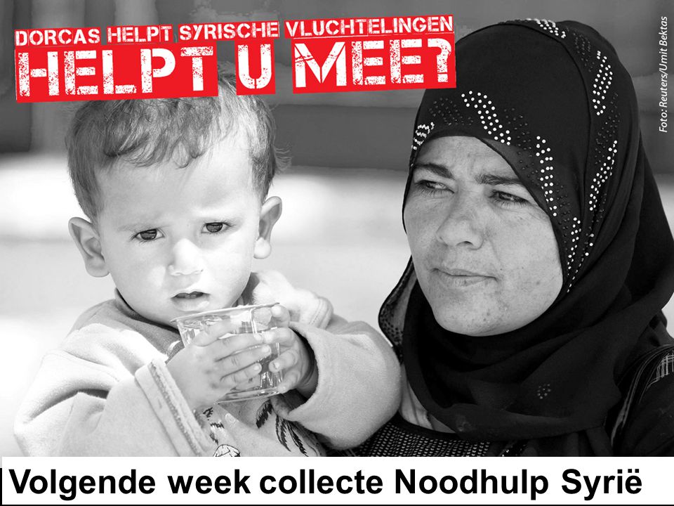 Volgende week collecte Noodhulp Syrië