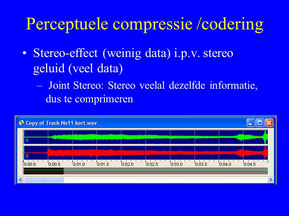 Perceptuele compressie /codering
