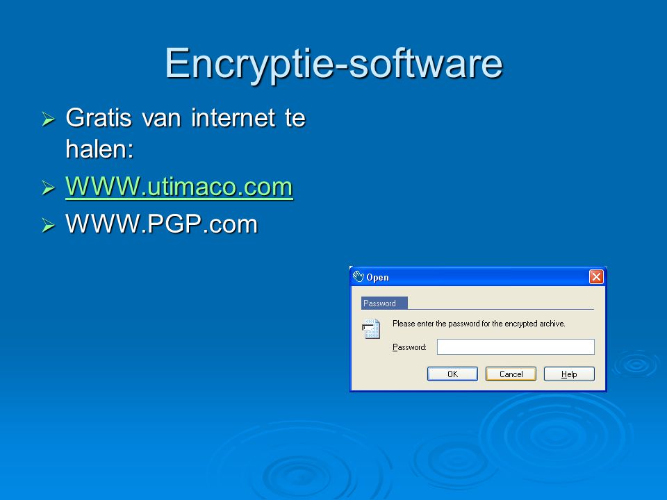 Encryptie-software Gratis van internet te halen: