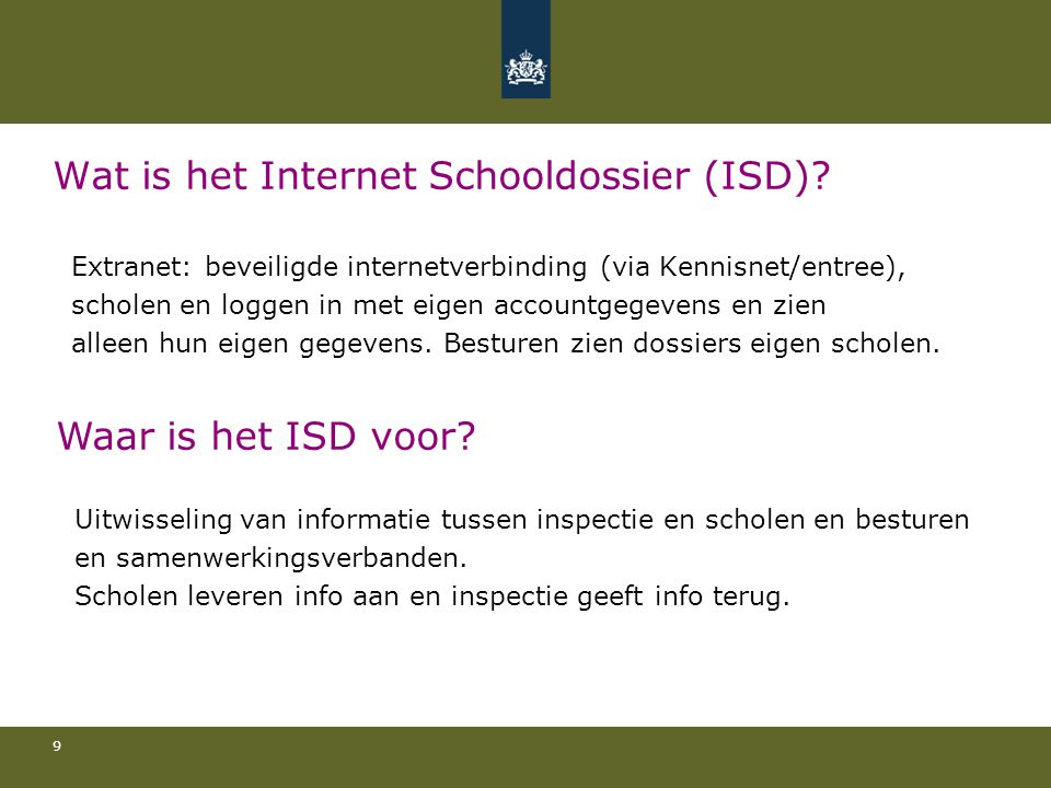 Wat is het Internet Schooldossier (ISD)