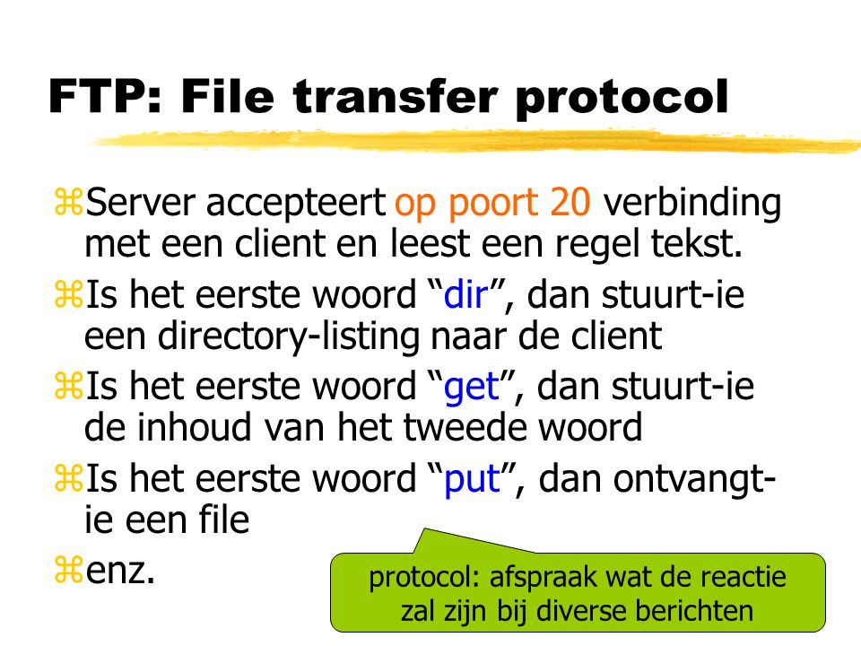 FTP: File transfer protocol