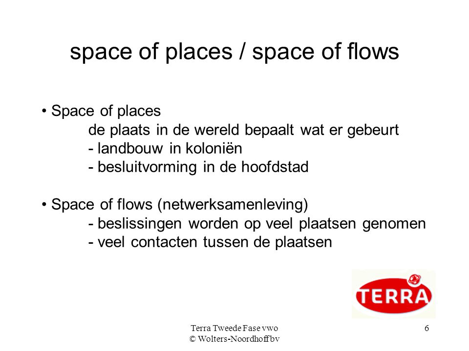 space of places / space of flows