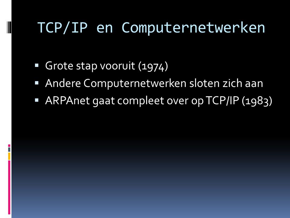 TCP/IP en Computernetwerken