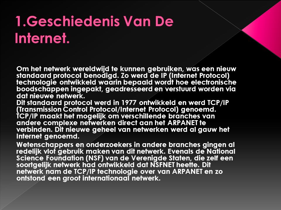 1.Geschiedenis Van De Internet.