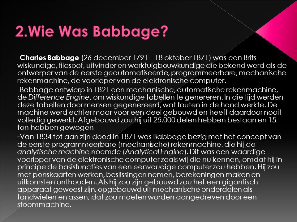 2.Wie Was Babbage