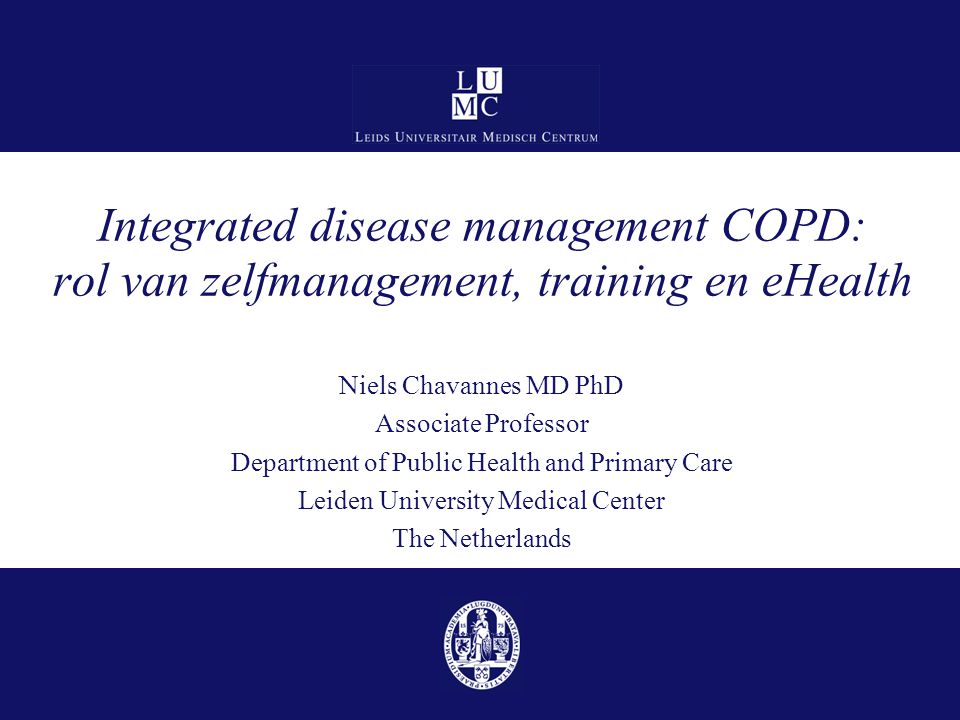 Integrated disease management COPD: rol van zelfmanagement, training en eHealth