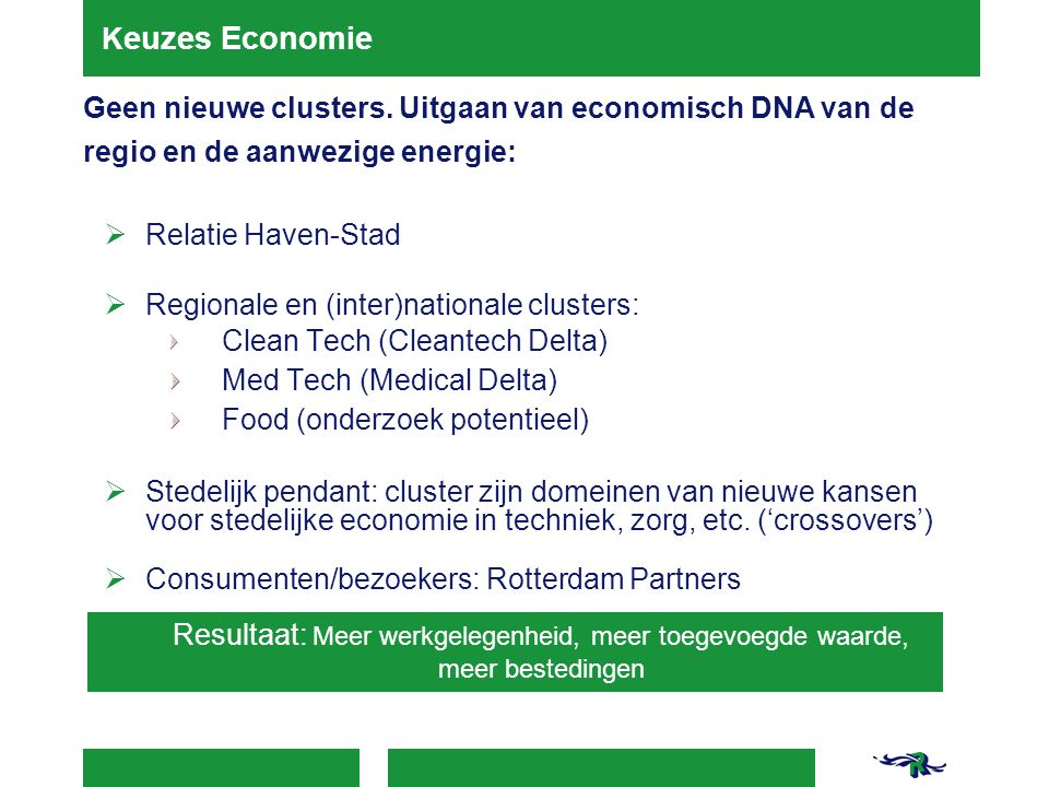 Regionale en (inter)nationale clusters: Med Tech (Medical Delta)