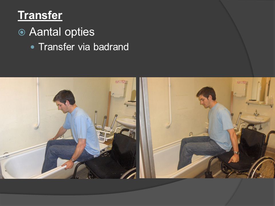 Transfer Aantal opties Transfer via badrand