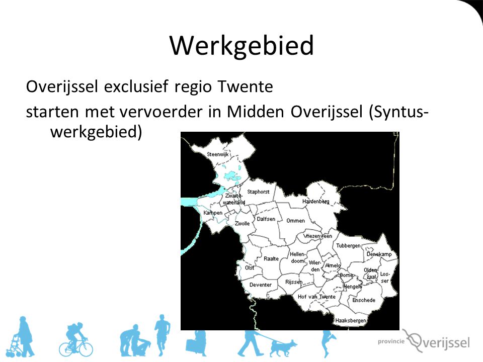 Werkgebied Overijssel exclusief regio Twente