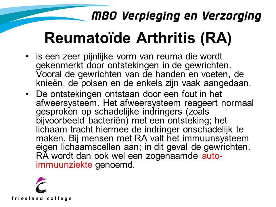 Reumatoïde Arthritis (RA)