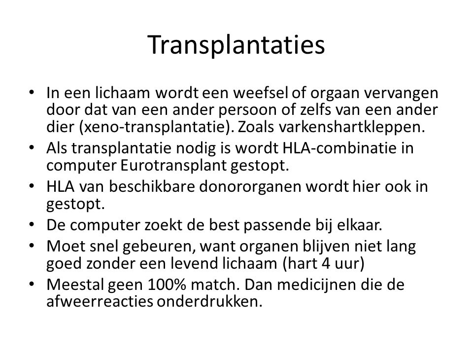 Transplantaties