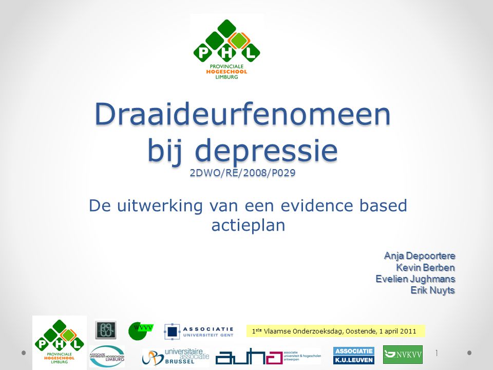 Draaideurfenomeen bij depressie 2DWO/RE/2008/P029