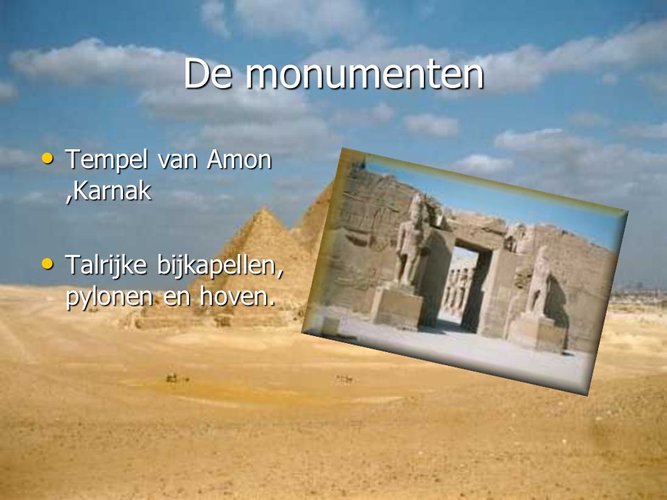 De monumenten Tempel van Amon ,Karnak