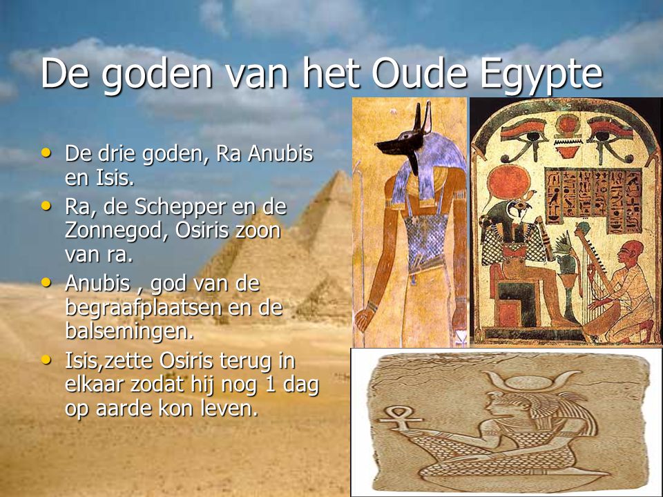 De goden van het Oude Egypte
