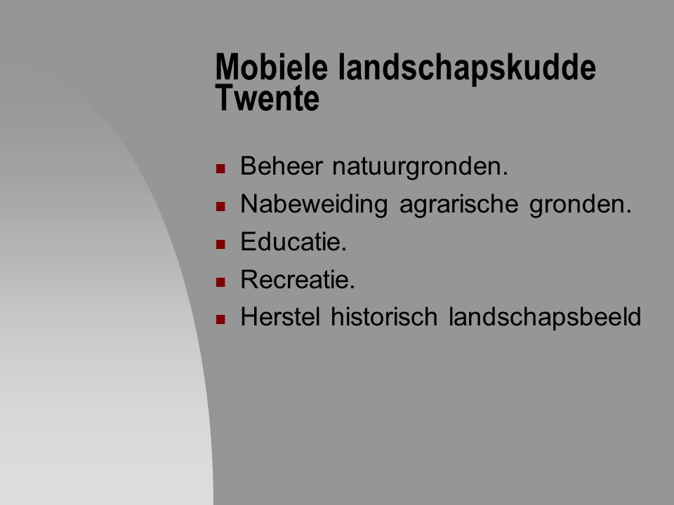 Mobiele landschapskudde Twente
