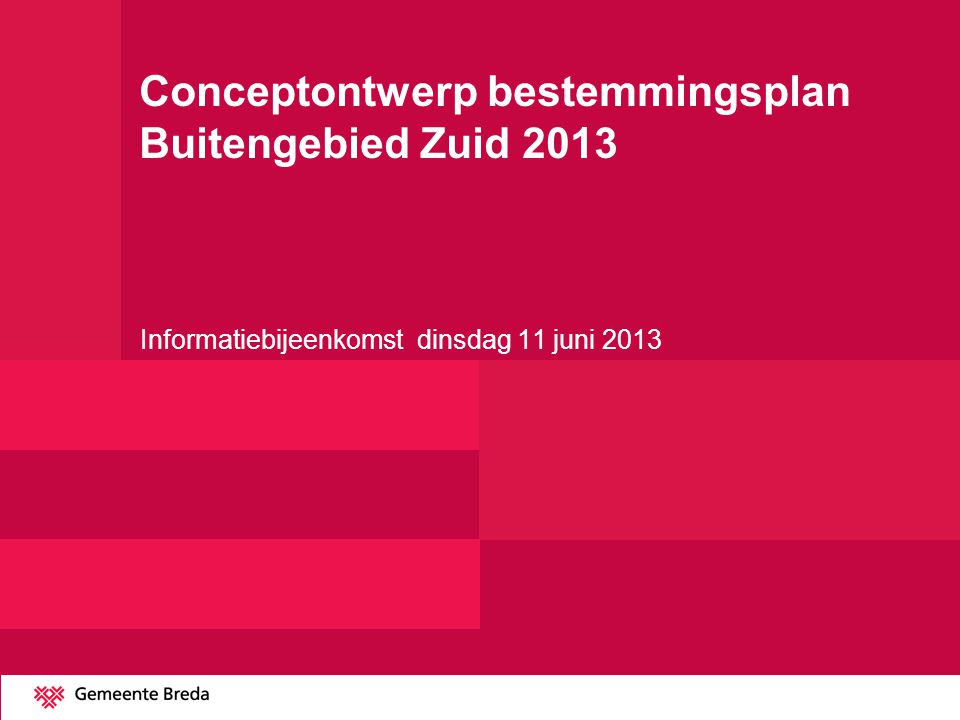 Conceptontwerp bestemmingsplan Buitengebied Zuid 2013