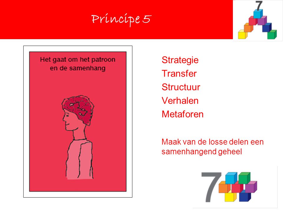 Principe 5 Principe 5 Strategie Transfer Structuur Verhalen Metaforen