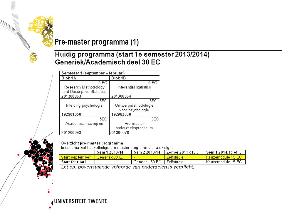 Pre-master programma (1)