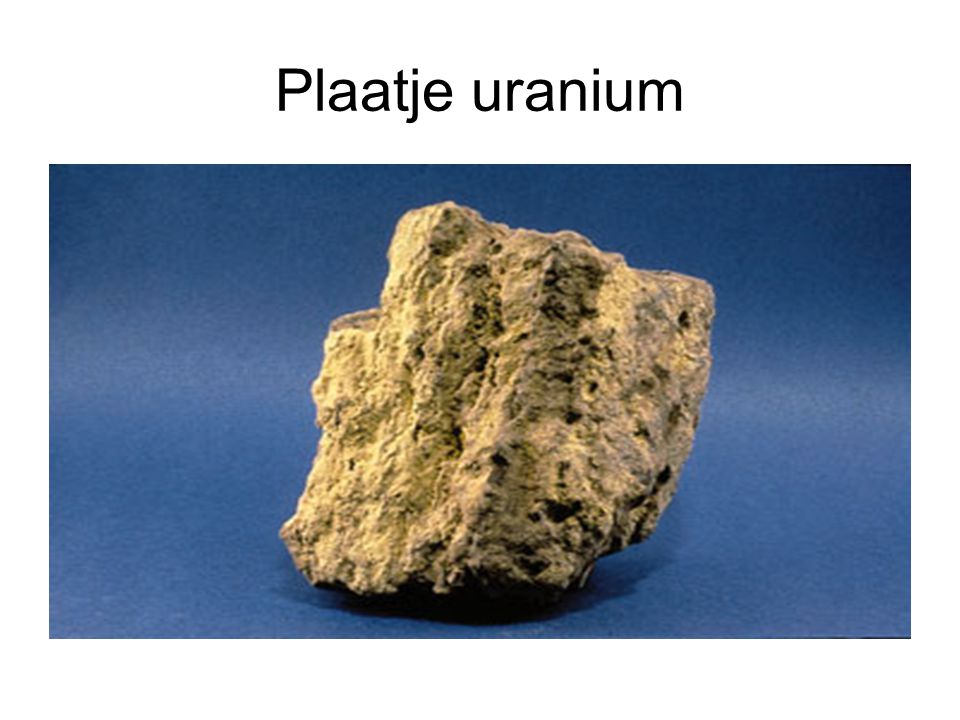 Plaatje uranium