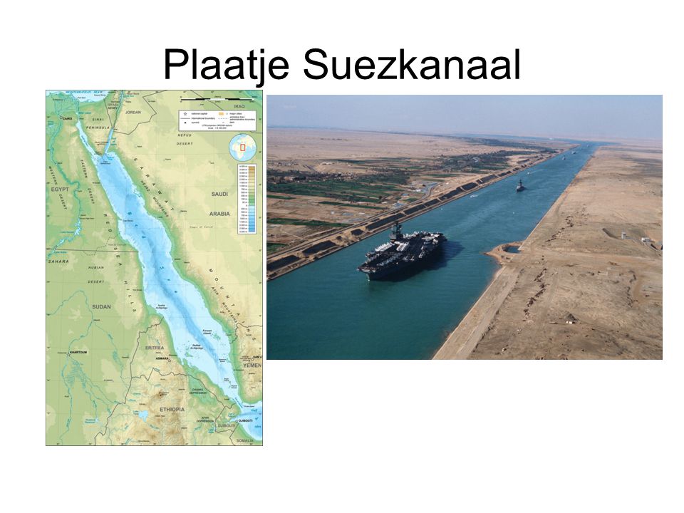 Plaatje Suezkanaal