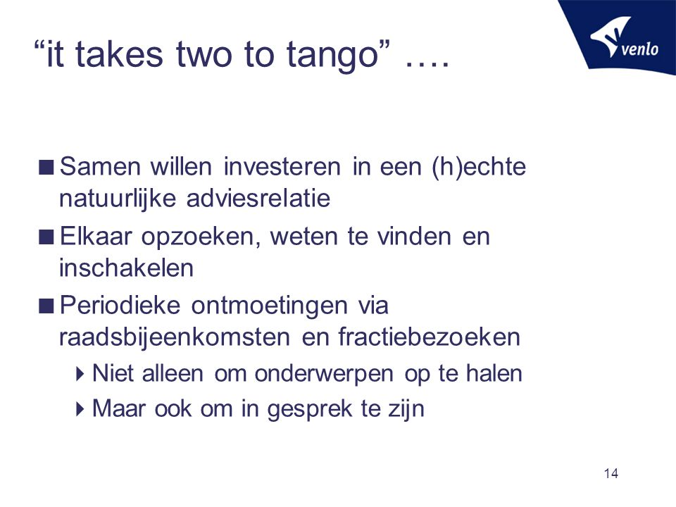 it takes two to tango ….