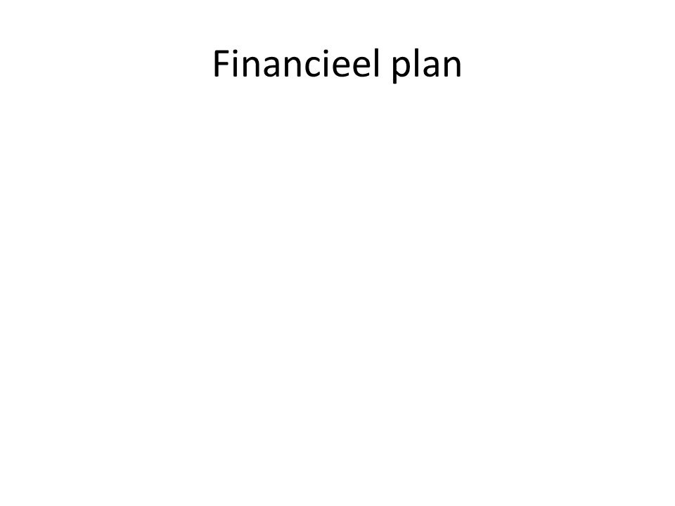 Financieel plan