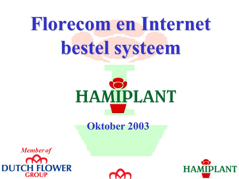 Florecom en Internet bestel systeem