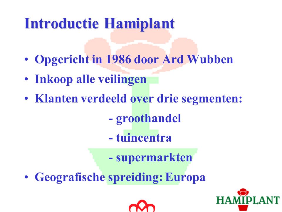 Introductie Hamiplant