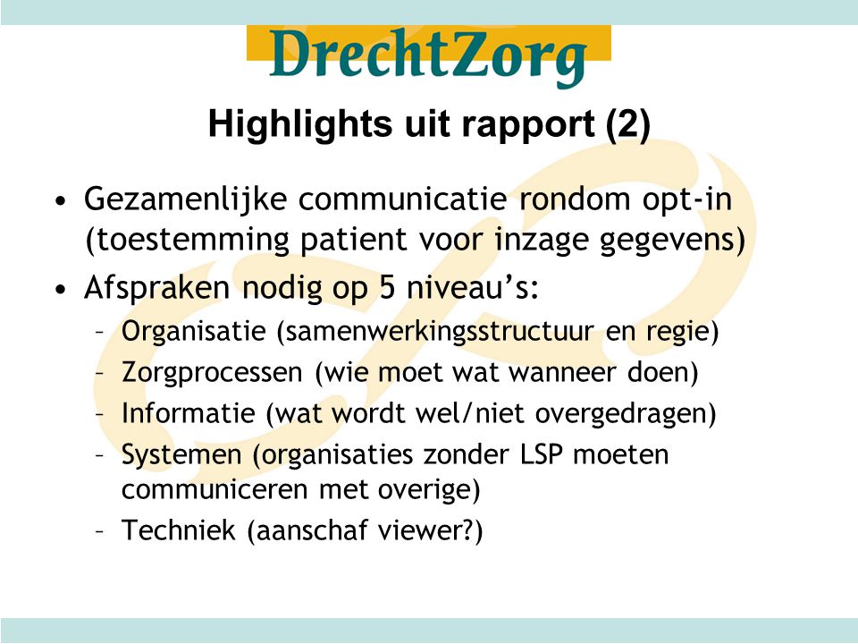 Highlights uit rapport (2)