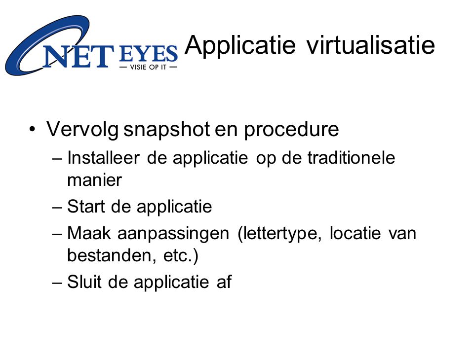 Applicatie virtualisatie