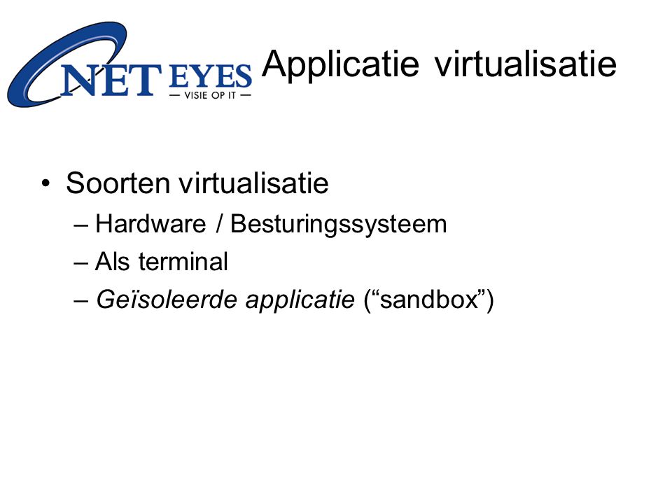 Applicatie virtualisatie
