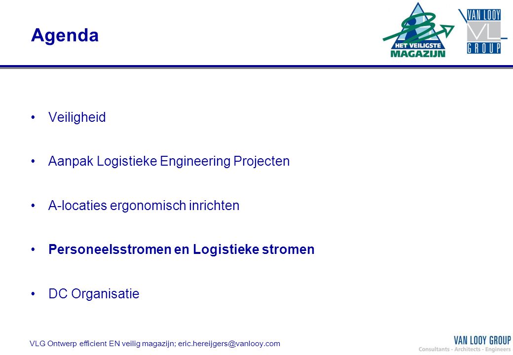 Agenda Veiligheid Aanpak Logistieke Engineering Projecten