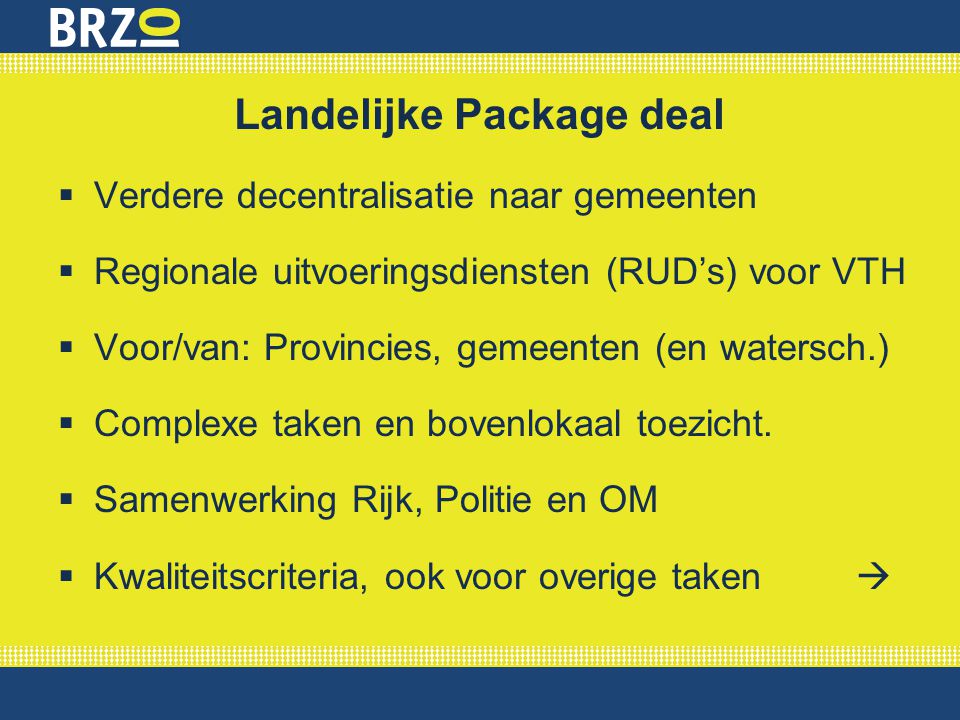 Landelijke Package deal