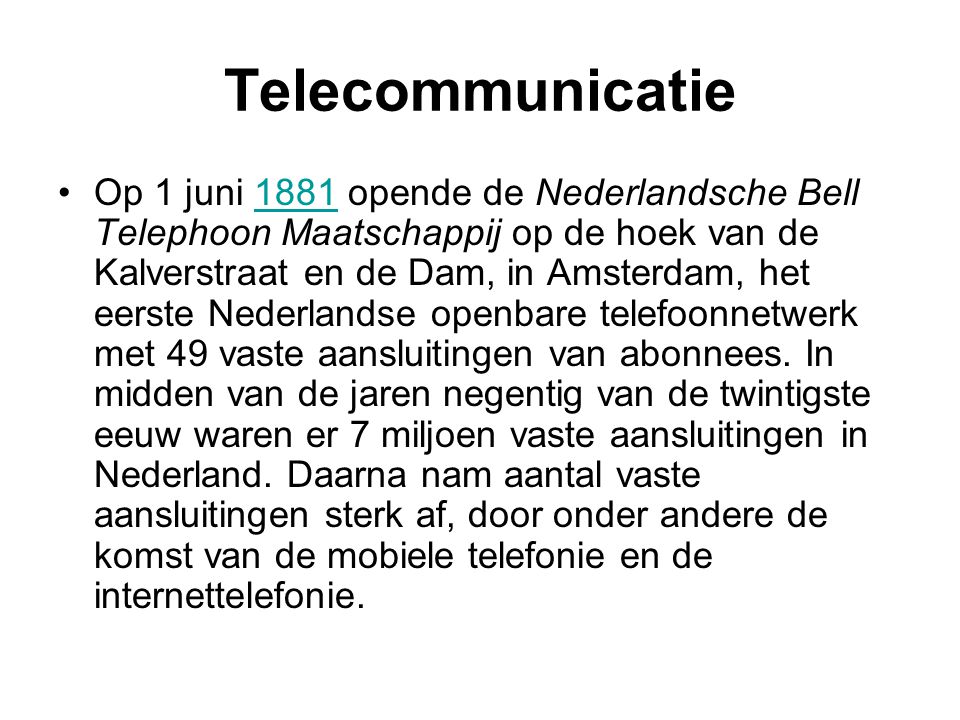 Telecommunicatie