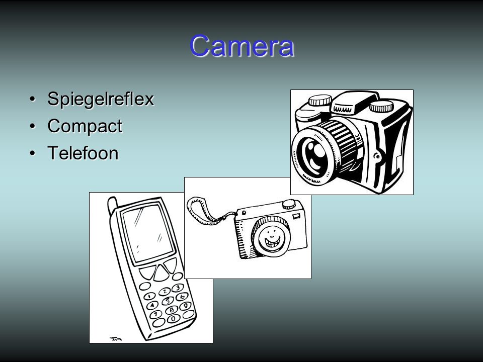 Camera Spiegelreflex Compact Telefoon