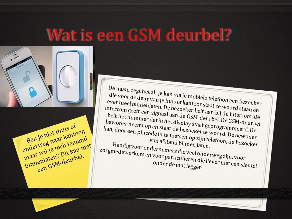 Wat is een GSM deurbel
