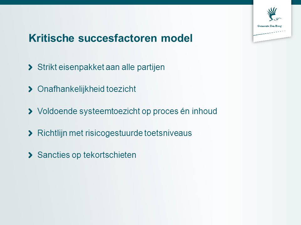 Kritische succesfactoren model