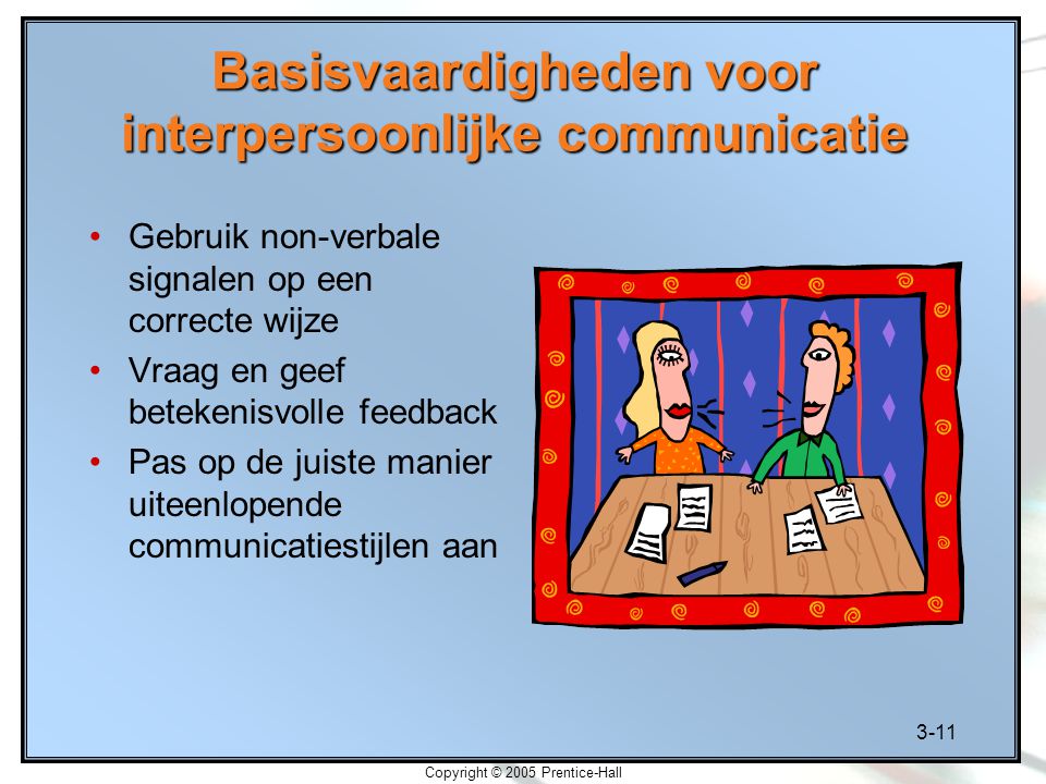 Basisvaardigheden voor interpersoonlijke communicatie